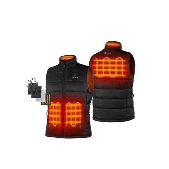 Ororo Men's Gray Heated Vest - Picture 5 of 5